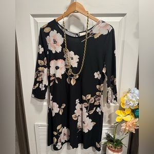 Bobbie Brooks Arismetico Floral Dress Size XL